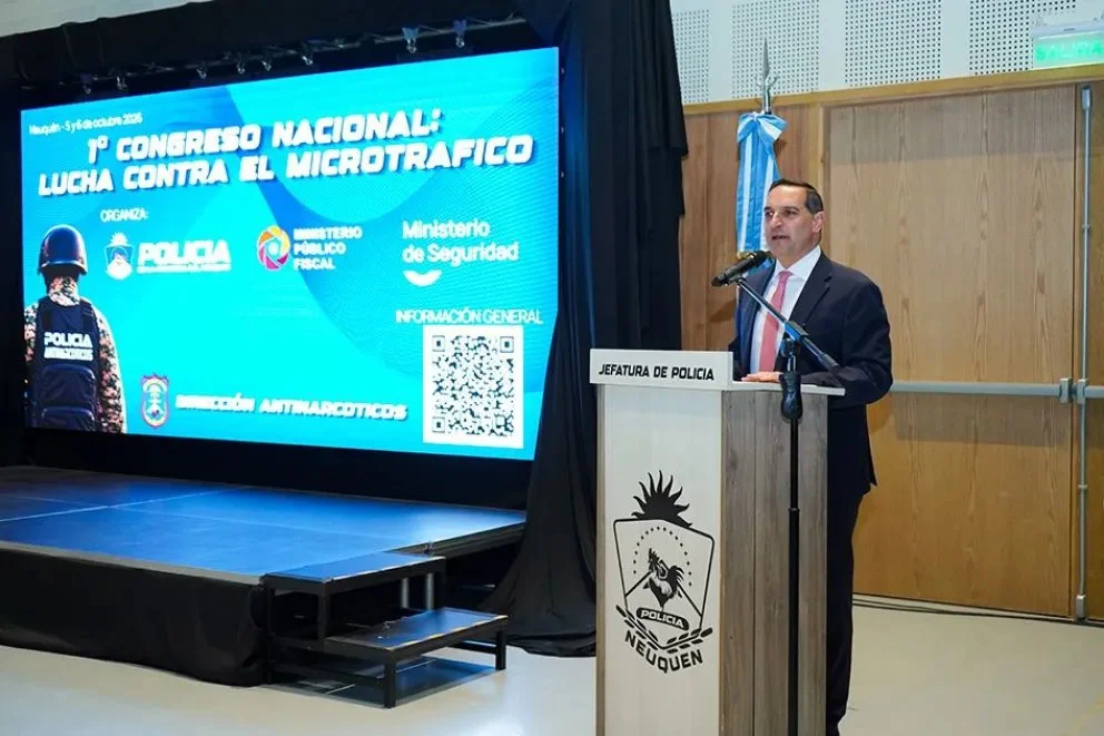El Primer Congreso Nacional de Lucha contra el Microtráfico se realiza el lunes 5 y el martes 6 de octubre en el Centro de Convenciones Domuyo, en la ciudad de Neuquén.