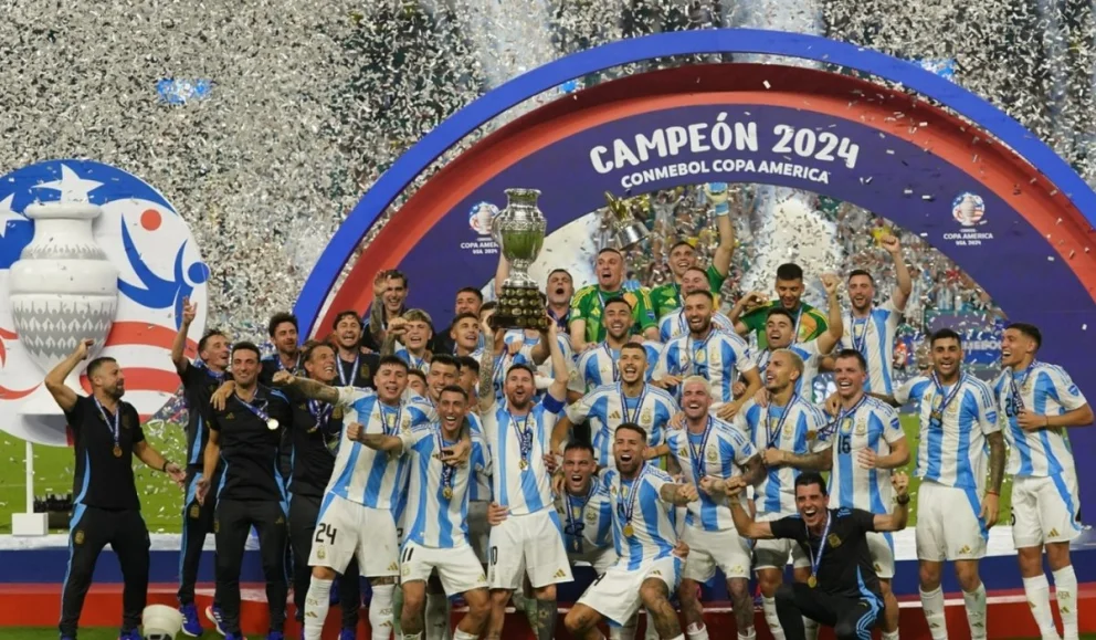 La Selección argentina fue la última campeona de América, en Estados Unidos. Foto: Olé