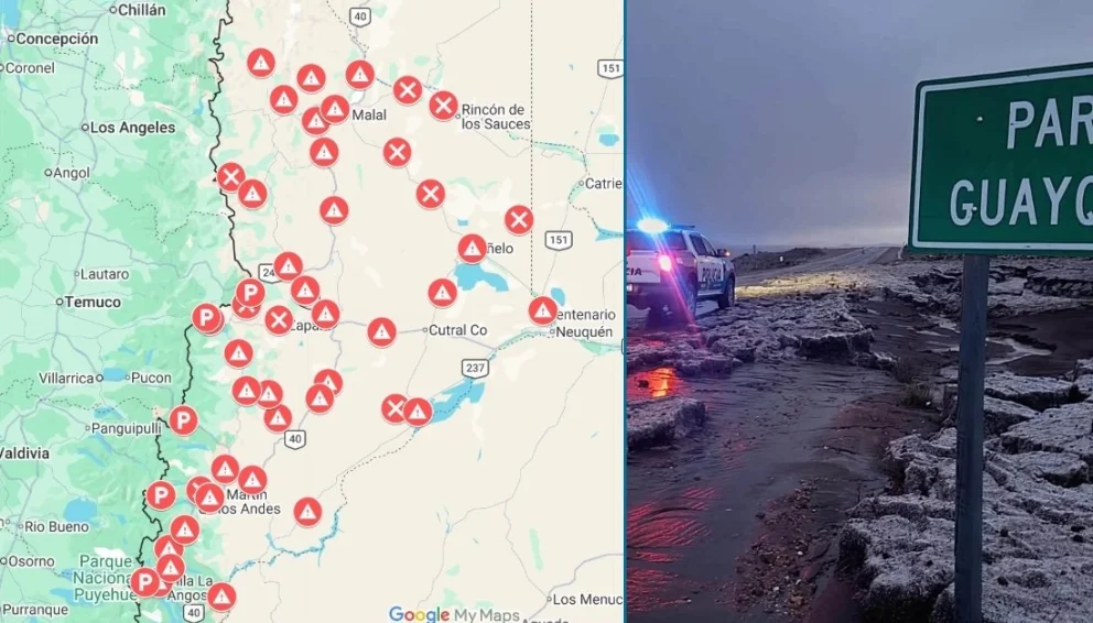 El estado de las rutas en la provincia del Neuquén se puede consultar en el mapa interactivo de la secretaría de Emergencias y Riesgos o en la página de Vialidad Provincial. Foto: Alerta Digital