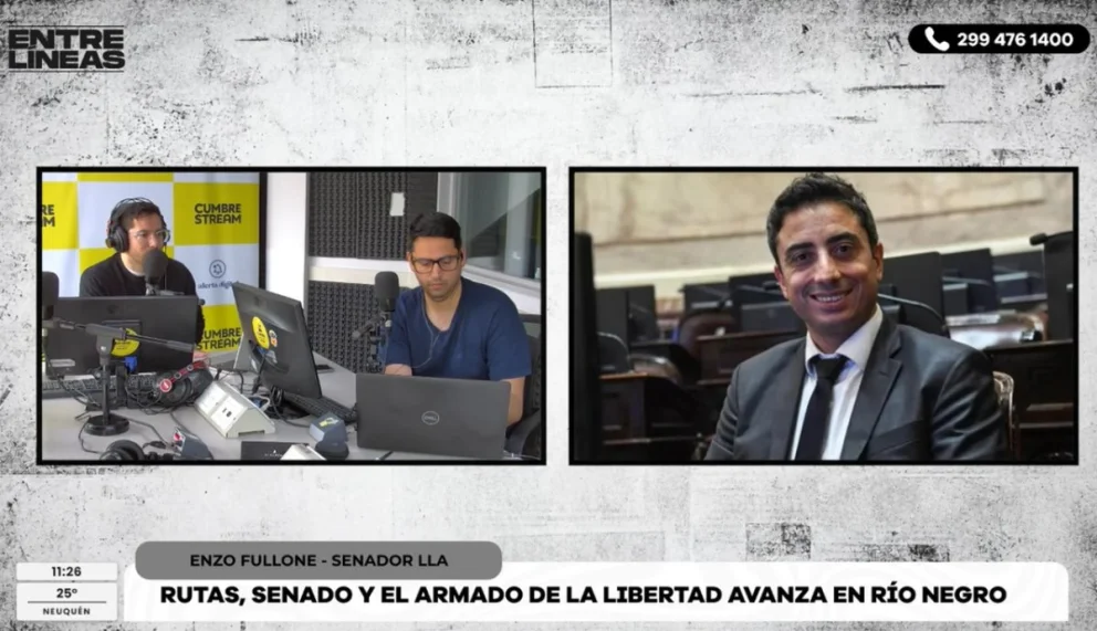 "Estoy tratando de aggiornar a este problema se resuelva colaborando, no importa otro color político del gobierno provincial, porque esto es para rionegrinos", expresó. Fuente: CUMBRE STREAM.
