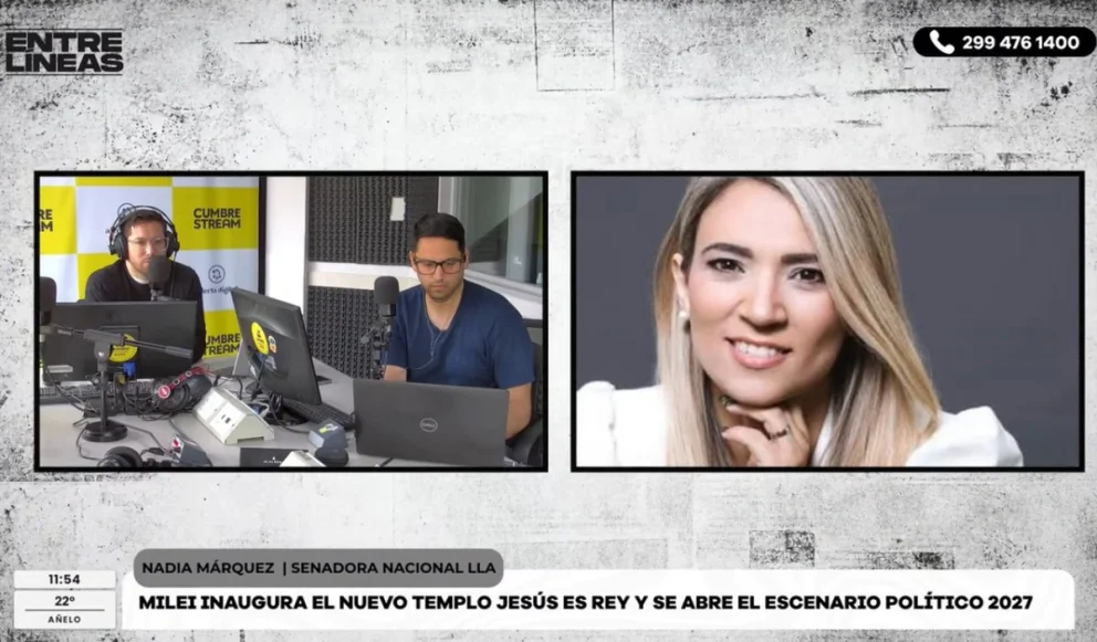 La senadora nacional explicó que el trabajo político continúa más allá del calendario electoral. Fuente: CUMBRE STREAM